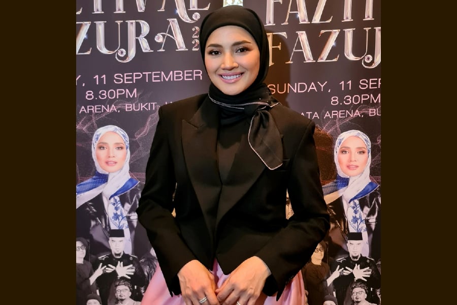 Actress and singer Nur Fazura Shariffudin will for the first time be organising a concert, featuring an impressive line-up at the Axiata Arena in Bukit Jalil on Sept 11. - Bernama pic