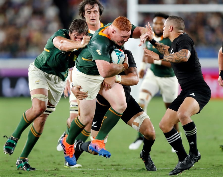 All Blacks bash Boks to make statement at Rugby World Cup ...