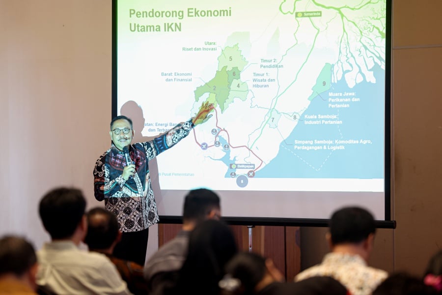 Nusantara Authority chairman Bambang Susantono said apart from being green and a smart city, “Ibu Kota Nusantara” will also centre around inclusivity, resilience, and sustainability. - Bernama pic