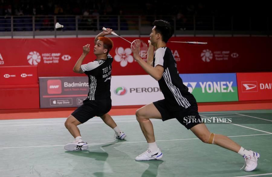 National professional men’s doubles pair Ong Yew Sin-Teo Ee Yi marched into the quarter-finals of the Denmark Open 2023 in Odense, yesterday (October 19). - NSTP file pic