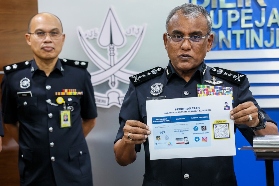 Pahang police chief Datuk Seri Ramli Mohamed Yoosuf said the cases increased from the same period last year, which were 495 investigation papers but the total loss recorded was higher at RM10.2 million. - Bernama pic