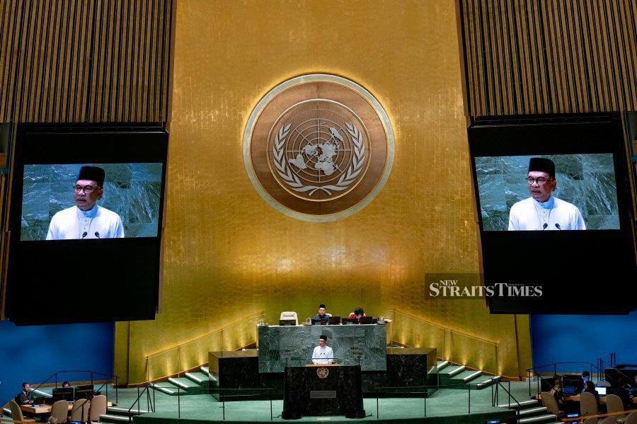 In looking at some people who spoke of Prime Minister Datuk Seri Anwar Ibrahim’s “missed opportunity at the UN”, one must say that he did not address only the UN. - AFIQ HAMBALI/PMO