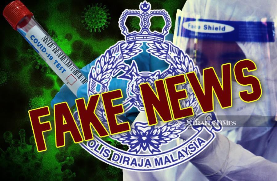 Police have recorded the statement of a woman who allegedly spread fake news on Covid-19 infections in Sungai Bakap, triggering unnecessary fear and panic among locals. - NSTP file pic