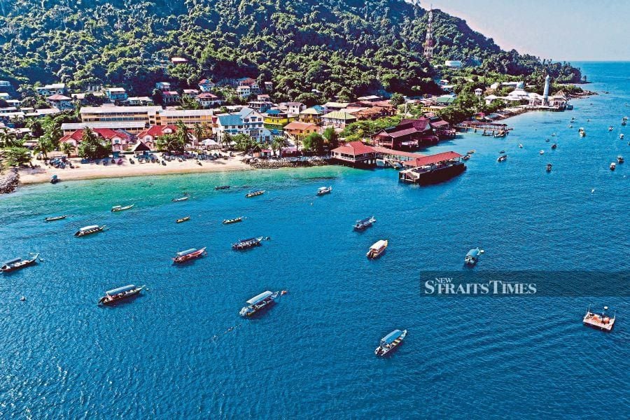 Aerial view of Pulau Perhentian. -- NSTP Filepic