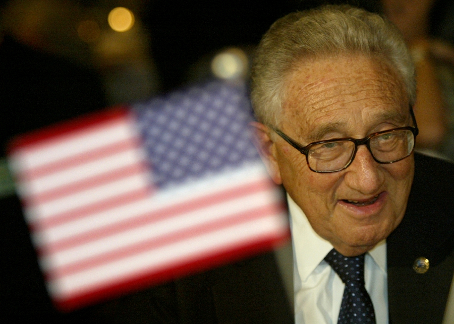 (FILE PHOTO) Former Secretary of State and National Security Advisor of the United States Henry Kissinger attends a banquet for Korean War veterans in Seoul, South Korea. (REUTERS/Kim Kyung-Hoon/File Photo)