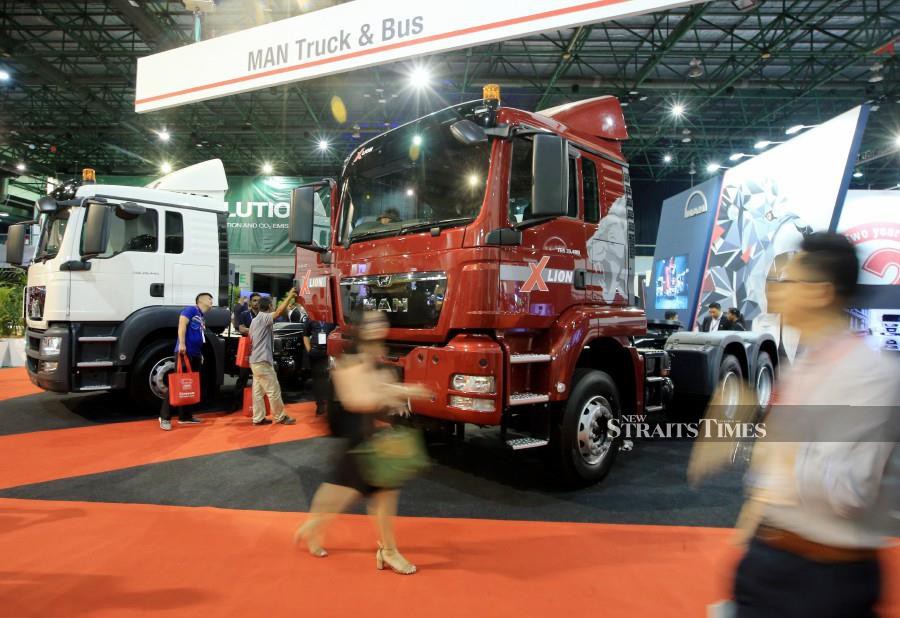 The MAN XLION on display at the Malaysia Commercial Vehicle Expo (MCVE) 2019. NSTP/ MOHD YUSNI ARIFFIN 