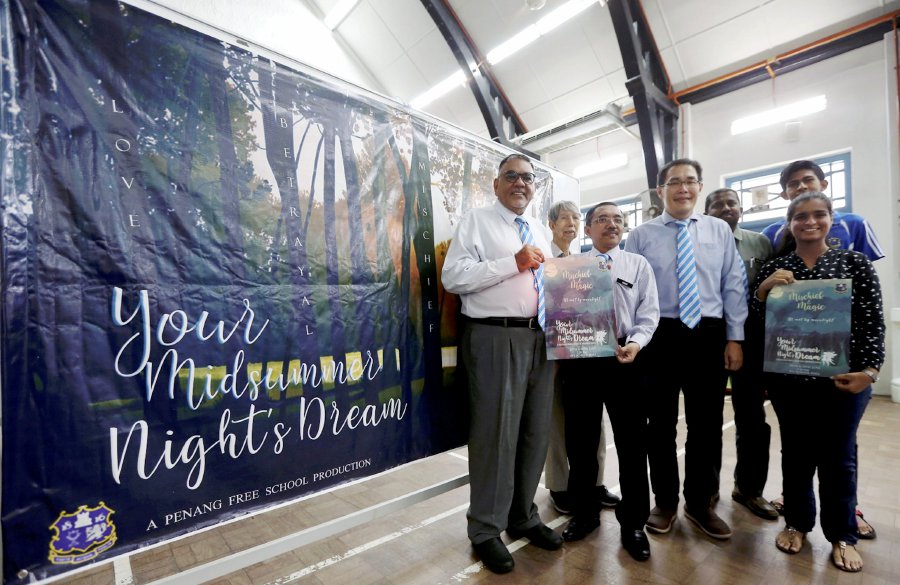 The Penang Free School (PFS) will relive its past by staging the classic play by William Shakespeare ‘A Midsummer Night’s Dream’, which was staged by the school in 1918. Pic by NSTP/MIKAIL ONG 