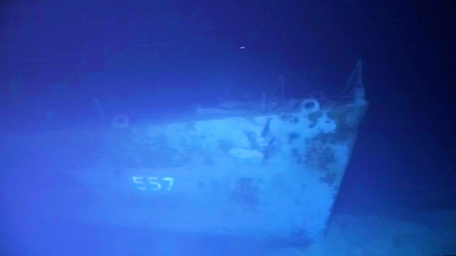 Deepest wreck dive' reaches US WWII ship off Philippines