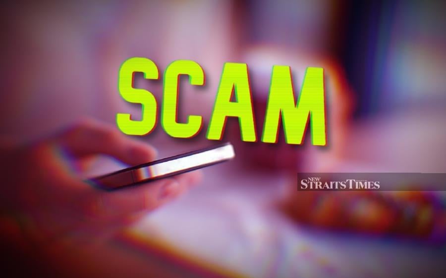 A retired teacher lost RM100,000 to scammers who duped the victim into disclosing her banking information for investigation into a ‘money laundering case”. - NSTP file pic.