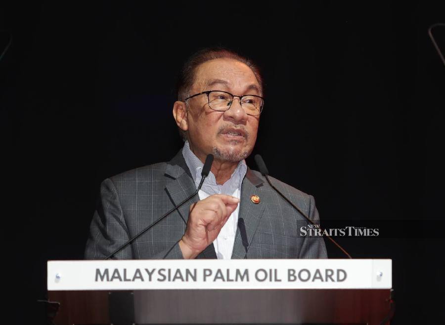 Prime Minister Datuk Seri Anwar Ibrahim said Malaysia strongly believes sustainable production is the way forward for the palm oil industry. - NSTP/ASWADI ALIAS