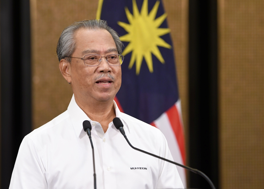 Prime Minister Tan Sri Muhyiddin Yassin stressed that the businesses, however, are subjected to requirements and Standard Operating Procedures (SOPs) set by the authorities. - Bernama Pic