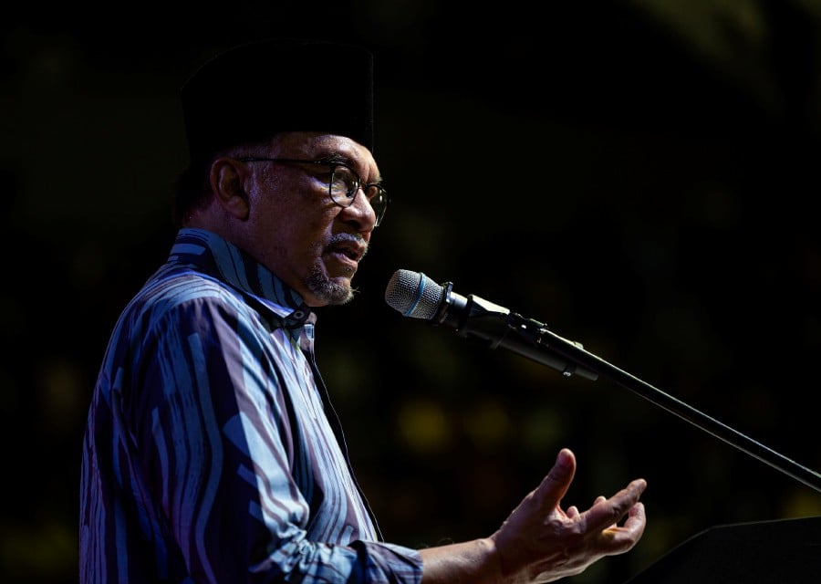 Prime Minister Datuk Seri Anwar Ibrahim announced an allocation of RM250,000 to associations in the Tambun parliamentary constituency today. - Bernama pic
