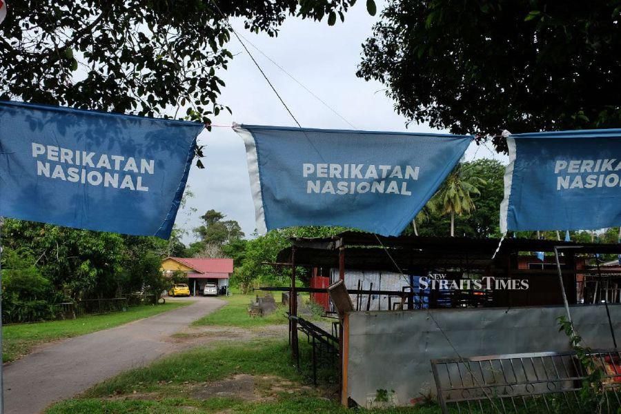 Perikatan Nasional (PN) was slapped with a RM1,000 compound for violating standard operations procedures (SOP) during the launch of the coalition’s election machinery for the Johor polls in Kota Tinggi, Johor, yesterday. - NSTP file pic