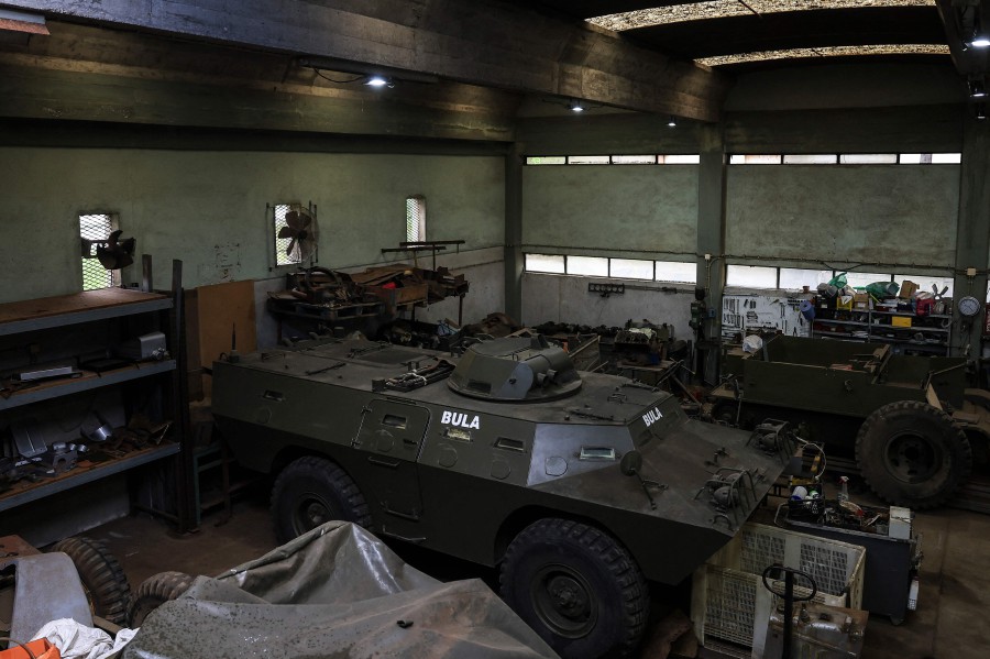 To rebuild the vintage 1942 Humber armoured car, experts have been piecing together more than 1,000 parts to have it ready for celebrations marking 50 years since Portugal’s Carnation Revolution. -- AFP photo