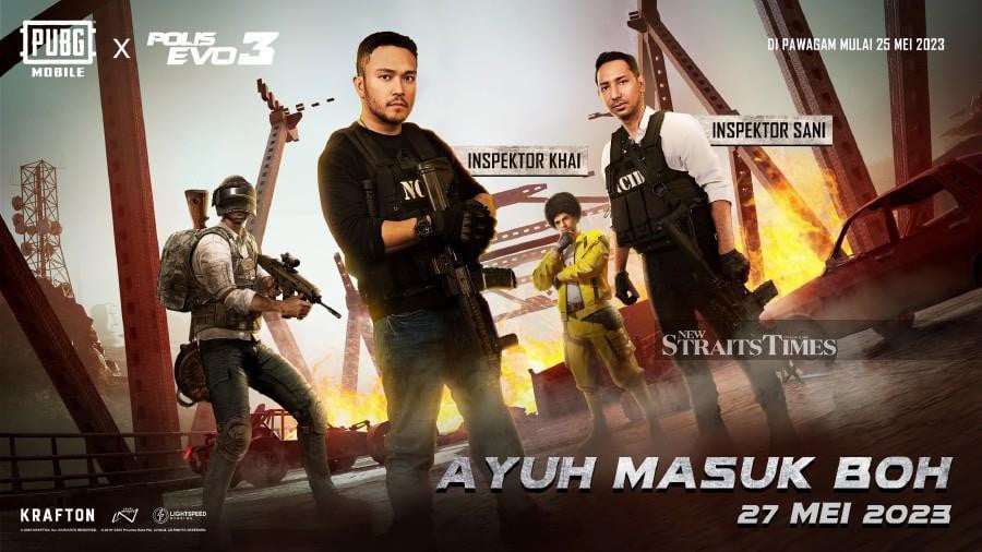 PUBG Mobile players will be able to participate in the Operasi Evo Event happening in-game and redeem official Polis Evo 3 voice packs of Inspektor Khai & Inspektor Sani.