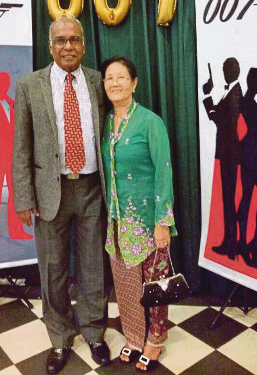 Local Chitty community trustees, Palaneer Maniam with his wife Goh Beng Neo. Pic by JANE RAJ.