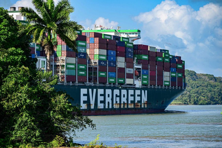 (FILES)  Traffic through the Panama Canal could return to normal by next February, its administrator said, after record-low water levels limited the number of ships able to transit through the global pipeline. - AFP pic