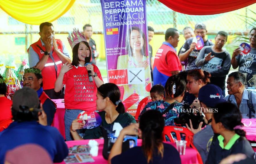 A Pas leader's recent scrutiny of her vernacular school education prompted a swift response from Pakatan Harapan (PH) candidate Pang Sock Tao in Kuala Kubu Baharu. - NSTP/SAIFULLIZAN TAMADI