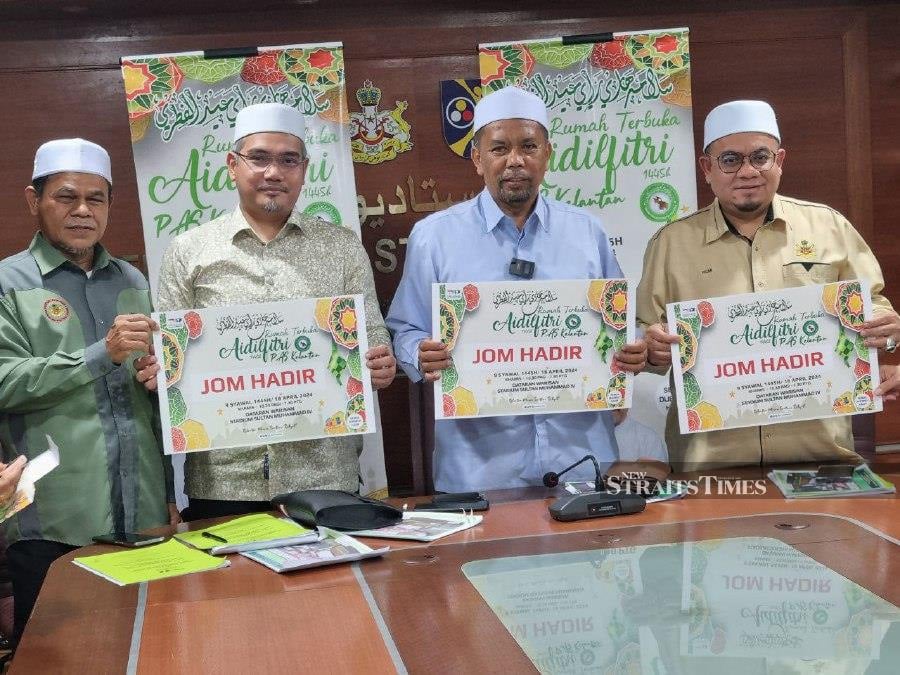 Pas will organise a state-level Hari Raya Aidilfitri open house on a smaller scale this year, in line with the government’s call for moderate celebrations. - NSTP/ SHARIFAH MAHSINAH ABDULLAH