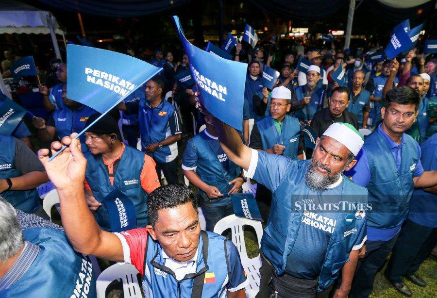 As political juggernauts Barisan Nasional unveils its list of candidates tonight, it will no doubt be casting a wary eye on Perikatan Nasional (PN), who will also be announcing its contenders for the 15th General Election (GE15). - NSTP/ASWADI ALIAS