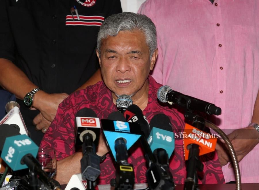 Barisan Nasional (BN) chairman Datuk Seri Dr Ahmad Zahid Hamidi will decide on the coalition's candidate for the deputy prime minister's post. - NSTP/EIZAIRI SHAMSUDIN