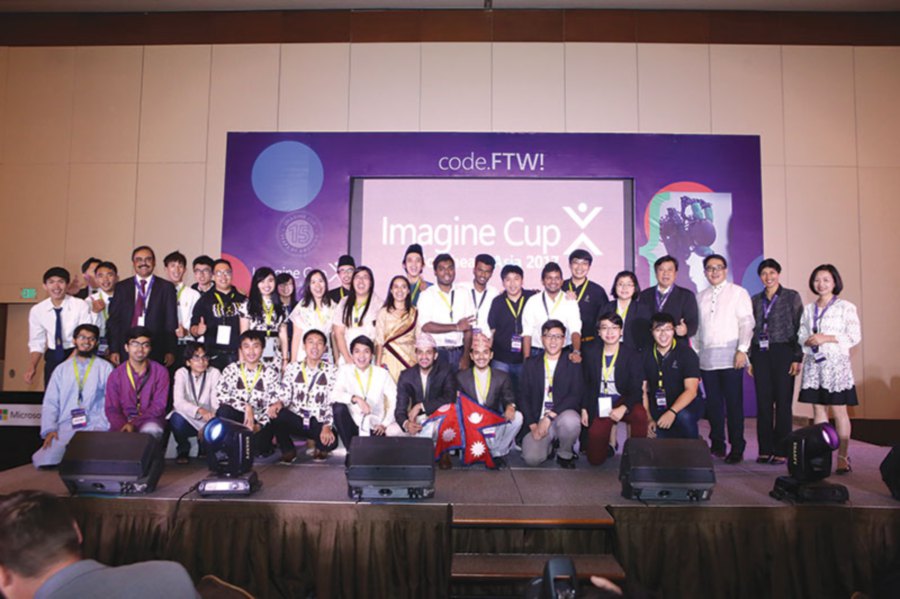 Participants at the Southeast Asia Finals of the 2017 Microsoft Imagine Cup in Manila, the Philippines.