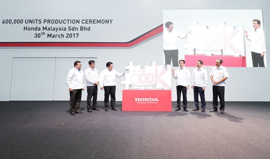 Honda Malaysia produces 600,000th car