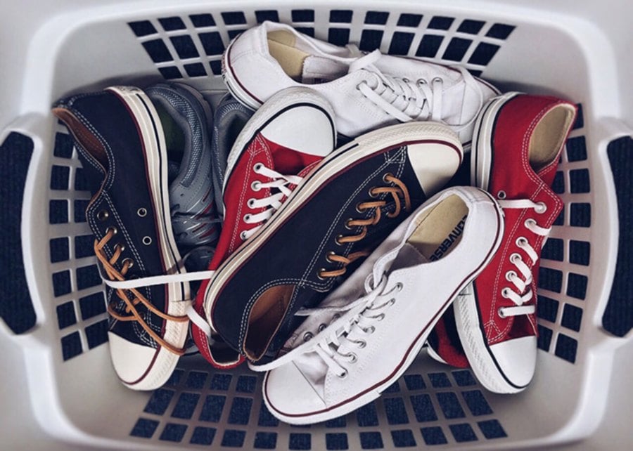 Don’t just throw your shoes into a basket.
