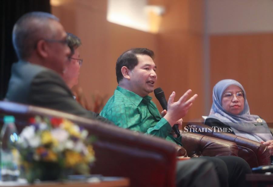 Economy Minister Rafizi Ramli said, in fact, opposition states were getting more allocations compared to Penang, Selangor and Negri Sembilan (non-opposition states). NSTP/MIKAIL ONG