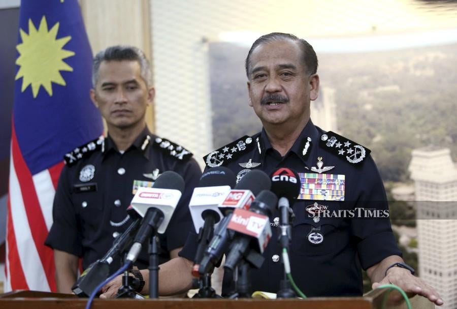 Inspector-General of Police Tan Sri Razarudin Husain said police have also received 43 police reports nationwide on the issue. NSTP/MOHAMAD SHAHRIL BADRI SAALI