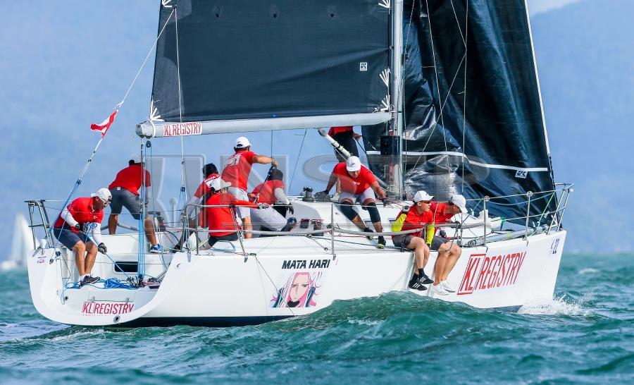The Mata Hari KL Registry team admit that the race for the IRC1 Class title at the Royal Langkawi International Regatta (RLIR) is still wide open, though they believe that they are on the right course for a fifth straight title this time round. Pic by NSTP/LUQMAN HAKIM ZUBIR