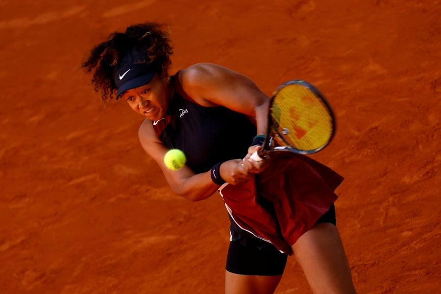 Japan's Naomi Osaka in action during her round of 128 match against Belgium's Greet Minnen. - REUTERS pic