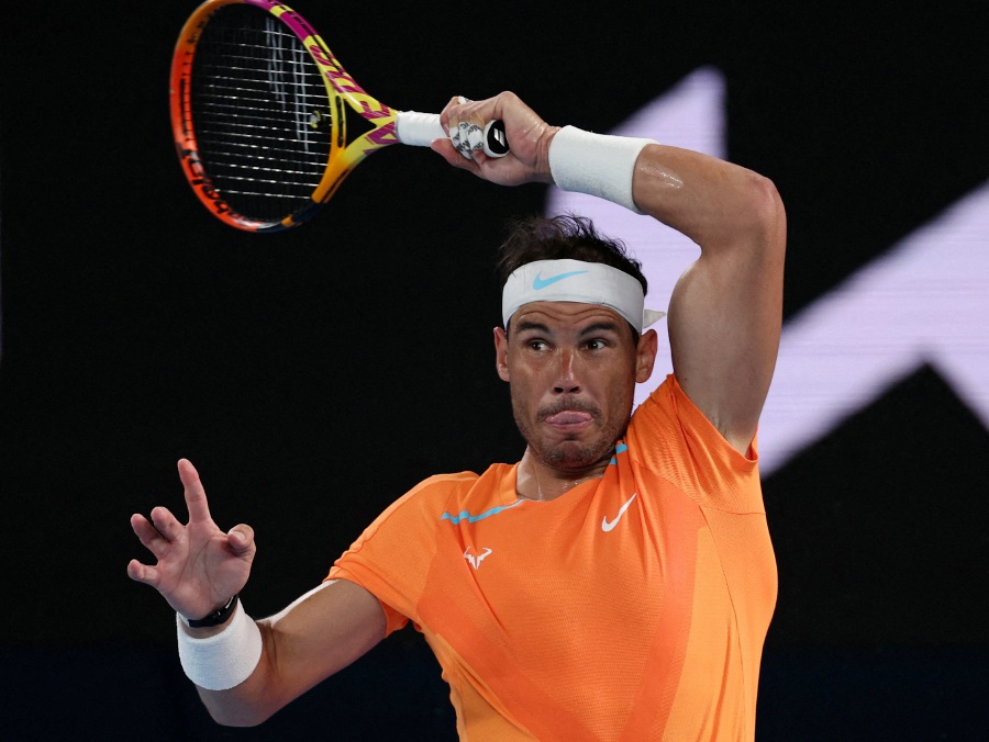 Nadal has been out with a hip injury since last January but is set to feature at Brisbane in the near year. - REUTERS PIC
