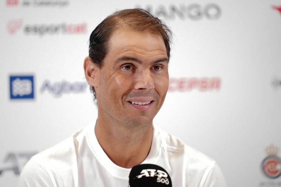 Spain's Rafael Nadal gives a press conference on the eve of his match during the ATP Barcelona Open "Conde de Godo" tennis tournament, in Barcelona. - AFP pic
