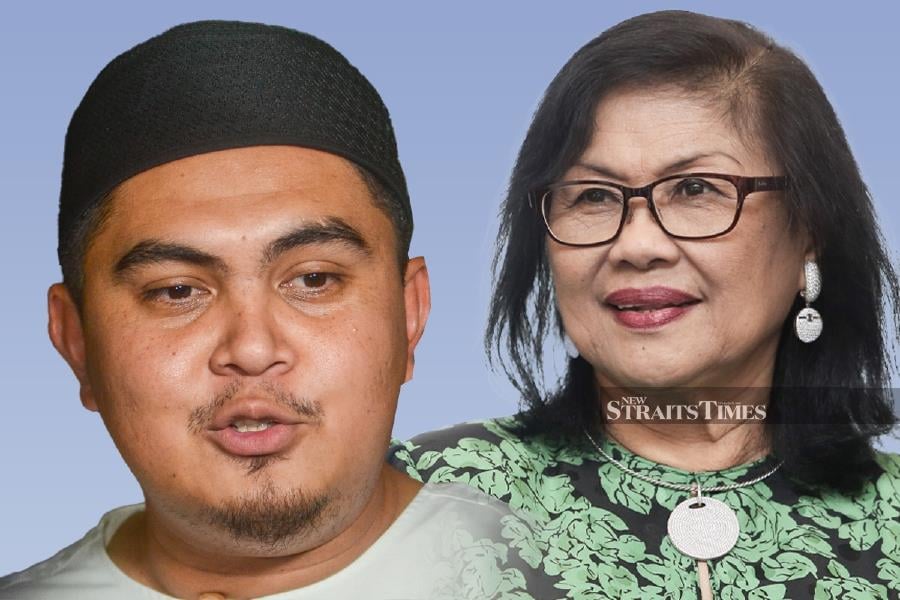 Former Wanita Umno chief, Tan Sri Rafidah Aziz, has expressed disapproval of Umno Youth chief Dr Akmal Saleh's actions amidst the controversy surrounding socks bearing the word "Allah". - NSTP pic