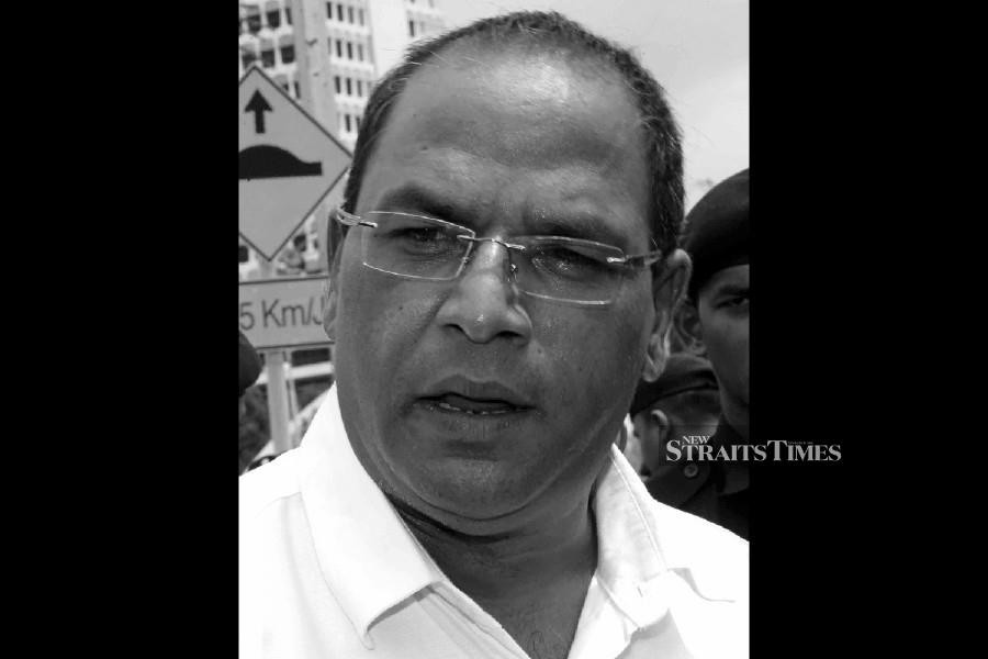 Datuk Seri Ramesh Rao, the special officer in charge of affairs related to the Indian community at the Deputy Prime Minister's Office, has died. - NSTP file pic