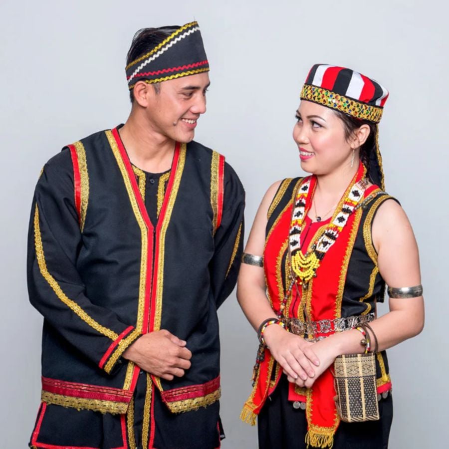 Beyond its cultural significance, the Bidayuh traditional costume is also a style statement. - File pic credit (Sarawak Focus)