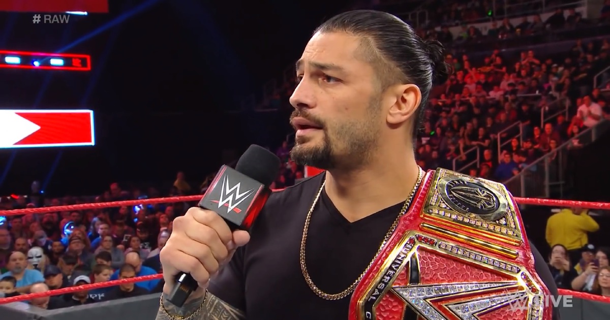 WWE's Roman Reigns relinquishes Universal Championship title to battle ...