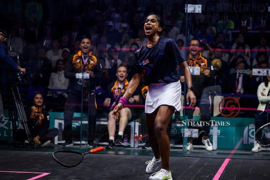 National No.1 S. Sivasangari will be looking to put all distractions aside as she bids to continue her outstanding recent form and emulate legendary compatriot Nicol David by winning the upcoming World Championships. - NSTP/ASYRAF HAMZAH
