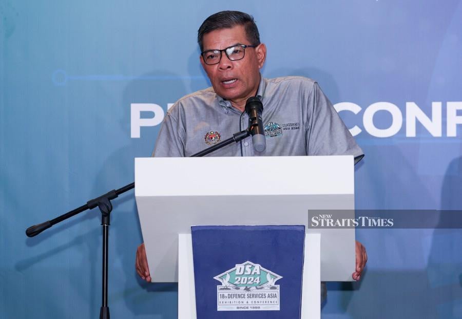 Home Minister Datuk Seri Saifuddin Nasution Ismail will leave it to the Defence Services Asia (DSA) and National Security (Natsec) Asia 2024 exhibition organisers to respond to a  all to prohibit the participation of vendors supporting Israel. NSTP/ASWADI ALIAS