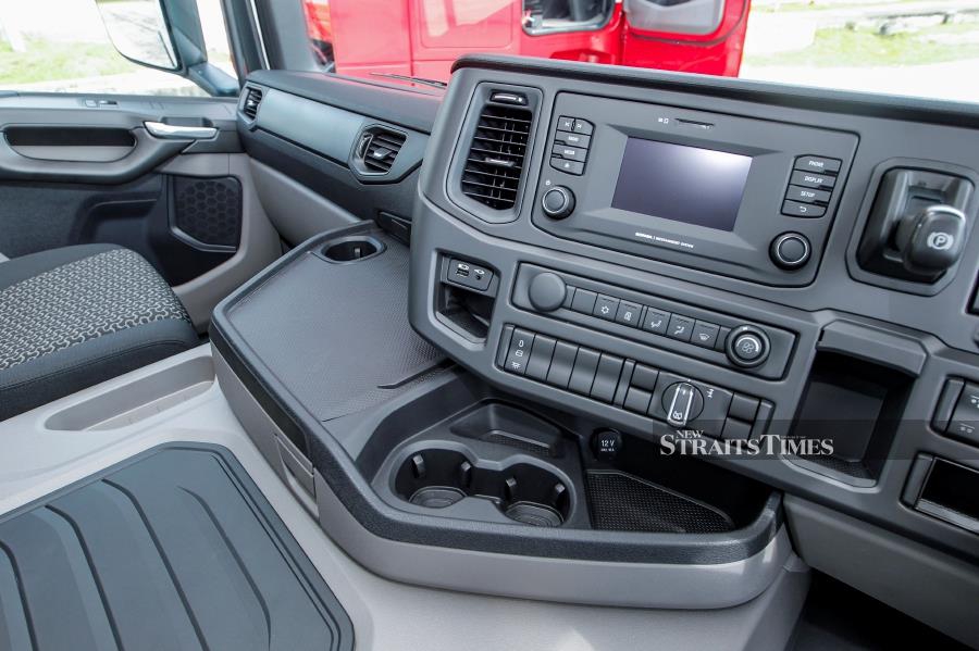 (File pix) Inside a Scania G-series cab. Pix by NSTP/Aizuddin Saad