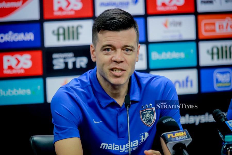 Coach Esteban Solari said Elias, 27, is among several new faces who will don JDT colours next season. NSTP/ASYRAF HAMZAH