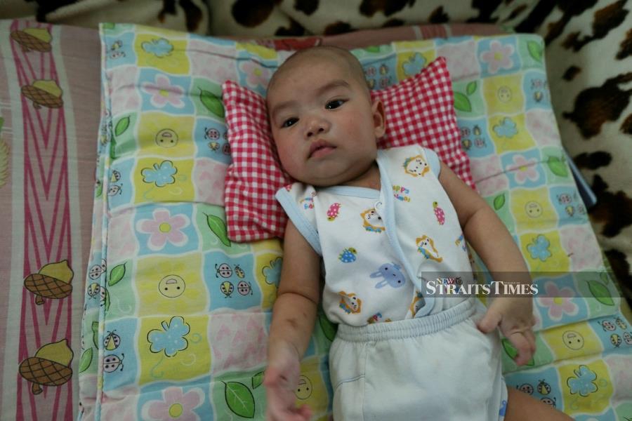 The parents were told that Zheng You needed RM80,000 to undergo the Arterial Switch operation as soon as possible, otherwise, he cannot live for more than a year. -NSTP/ROHANIS SHUKRI.