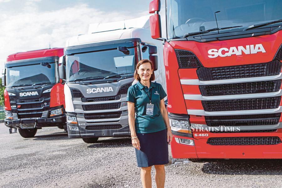 (File pix) Scania Southeast Asia managing director Marie Sjodin Enstrom during Scania’s New Generation Trucks review at MAEPS, Serdang. Pix by NSTP/Aizuddin Saad