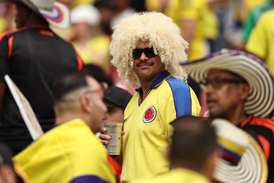 Fan of Colombia gestures during the CONMEBOL Copa America 2024 Group D match between Colombia and Costa Rica at State Farm Stadium on June 28, 2024 in Glendale, Arizona. AFP PIC