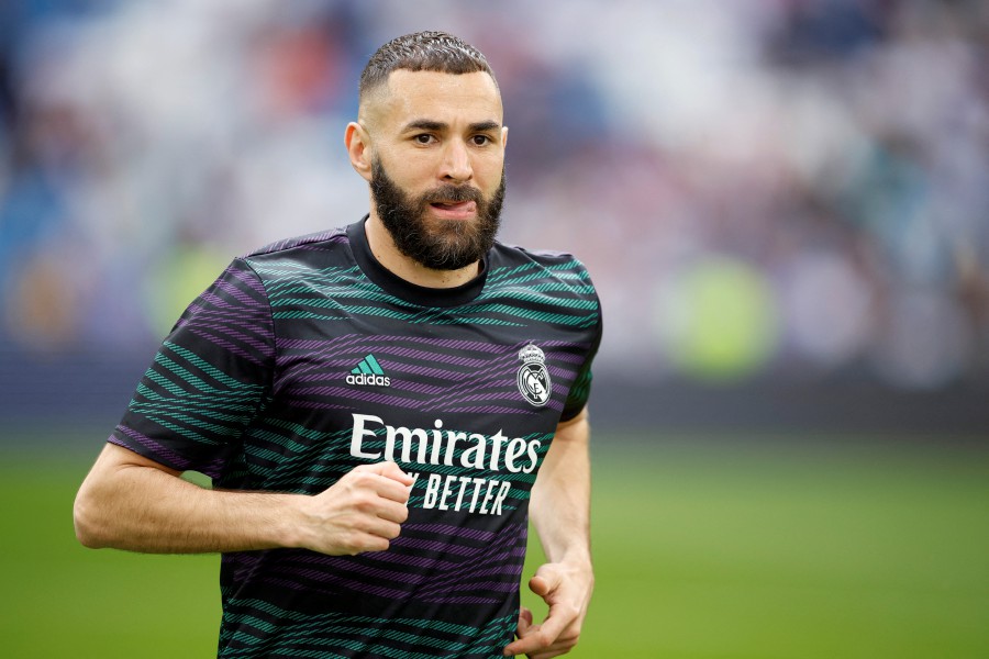 Real Madrid's Ballon d'Or winner Karim Benzema has signed for Saudi Arabia's Al-Ittihad for three years starting next season, a source in the Jeddah-based club told AFP on Tuesday. - Reuters file pic