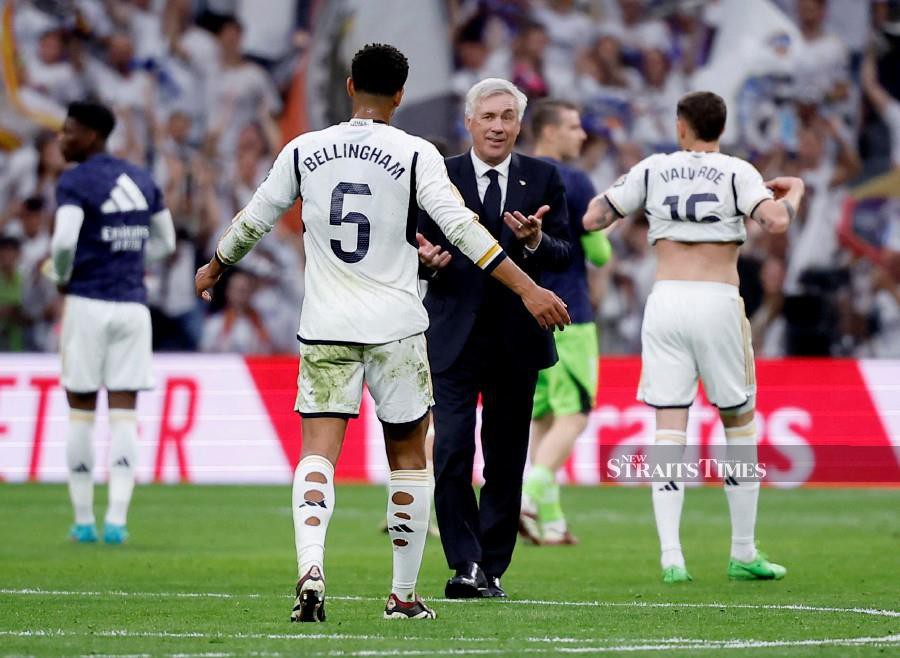 Real Madrid coach Carlo Ancelotti. -REUTERS PIC