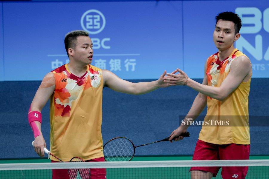 With Paris Olympic qualification all but assured, doubles ace Soh Wooi Yik (right) has firmly set his sights on capturing the gold with partner Aaron Chia at the biggest show on Earth next year. NSTP FILE PIC