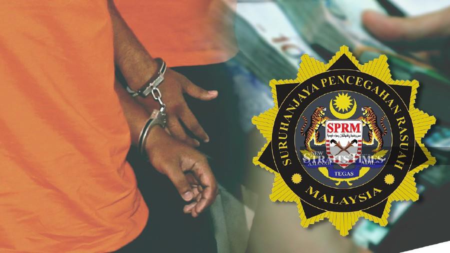 Two Sabah government statutory staff members were detained yesterday for allegedly receiving RM2,700 bribe each. - NSTP file pic