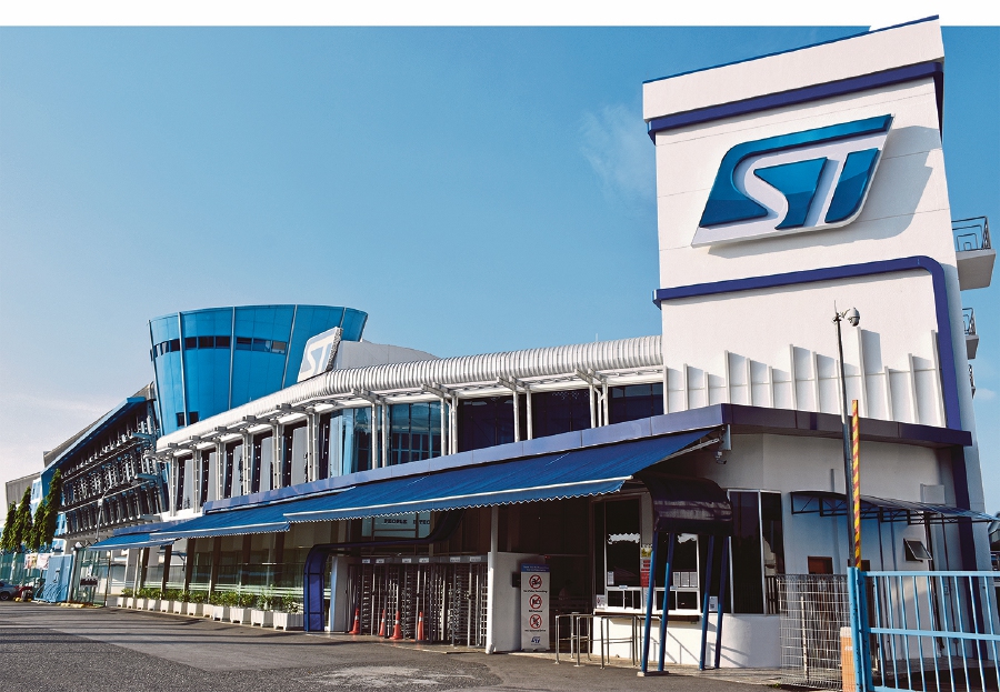 ST’s assembly and test plant in Muar has an output of about five million units a day, with 70 per cent of its production comprising automotive products.